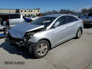 2013 Hyundai Sonata GLS with VIN 5NPEB4AC6DH569671, listed as a Copart auction lot 47434375 with 97,353 mi miles and Salvage Title. Bid and sale history available at carsss.com. Image 1.