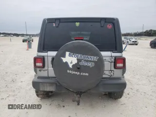 2021 Jeep Wrangler Unlimited 80th Anniversary with VIN 1C4HJXDN7MW680450, listed as a Copart auction lot 87807545 with 117,275 mi miles and Salvage title. Bid and sale history available at DreamBid. Image 6.