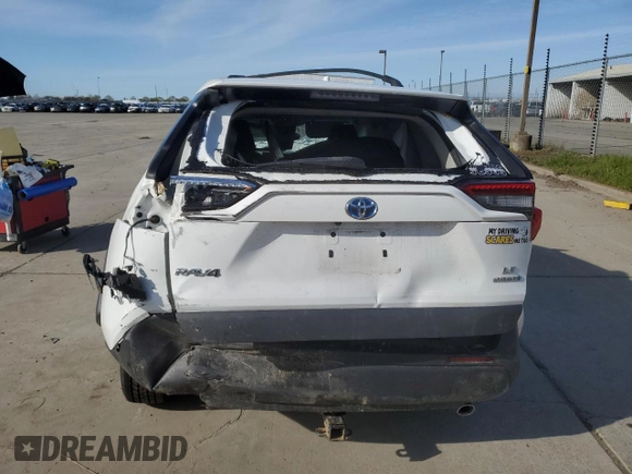 2021 Toyota RAV4 Hybrid LE with VIN 4T3M6RFV3MU006495, listed as a Copart auction lot 49786125 with 36,772 mi miles and Salvage Title. Bid and sale history available at carsss.com. Image 6.