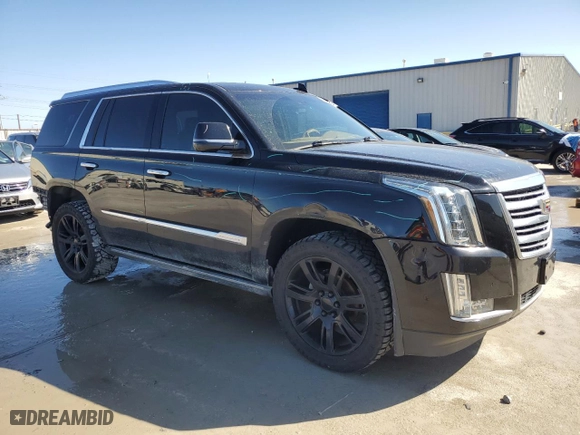 2017 Cadillac Escalade Platinum with VIN 1GYS4DKJ0HR383188, listed as a Copart auction lot 46273925 with 129,933 mi miles and Salvage Title. Bid and sale history available at carsss.com. Image 4.