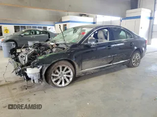 2015 Volvo S80 T5 Drive-E with VIN YV140MAK9F1186370, listed as a Copart auction lot 51205955 with 0 mi miles and Salvage Title. Bid and sale history available at carsss.com. Image 1.