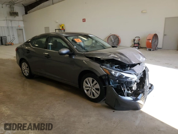 2025 Nissan Sentra S with VIN 3N1AB8BV3SY286704, listed as a Copart auction lot 52766135 with 4,168 mi miles and Salvage Title. Bid and sale history available at DreamBid. Image 4.