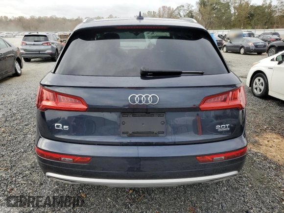 2018 Audi Q5 Premium with VIN WA1ANAFY5J2185011, listed as a Copart auction lot 78915114 with Not Provided miles and Salvage Title. Bid and sale history available at DreamBid. Image 6.