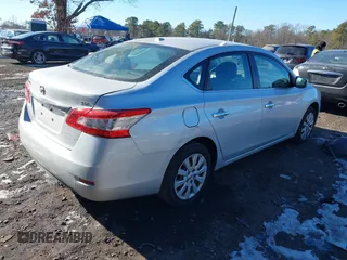 2015 Nissan Sentra S with VIN 3N1AB7AP0FY350992, listed as a IAAI auction lot 41437260 with 154,706 mi miles and . Bid and sale history available at DreamBid. Image 4.