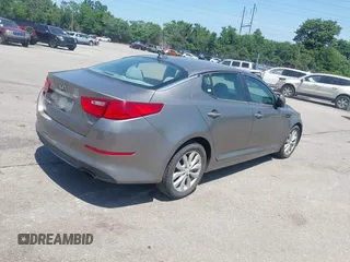 2015 Kia Optima LX with VIN 5XXGM4A75FG451244, listed as a IAAI auction lot 42582899 with 109,152 mi miles and . Bid and sale history available at DreamBid. Image 4.