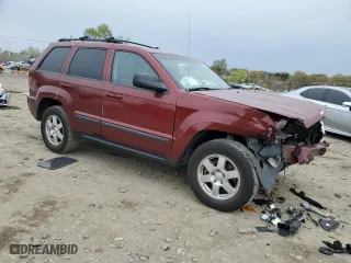 2008 Jeep Grand Cherokee Laredo with VIN 1J8GR48K68C240142, listed as a Copart auction lot 52652275 with 185,437 mi miles and Salvage Title. Bid and sale history available at carsss.com. Image 4.