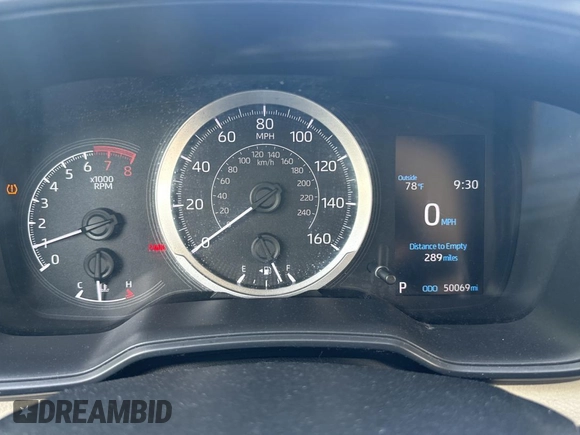 2021 Toyota Corolla LE with VIN JTDEPMAE3MJ123908, listed as a Copart auction lot 55230335 with 50,069 mi miles and Clean Title. Bid and sale history available at DreamBid. Image 8.