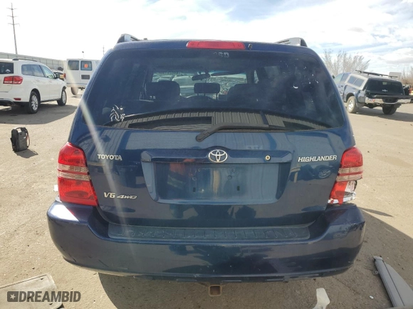 2003 Toyota Highlander with VIN JTEHF21AX30109263, listed as a Copart auction lot 44826195 with 214,959 mi miles and Salvage Title. Bid and sale history available at carsss.com. Image 6.
