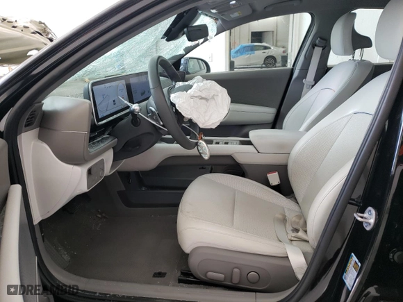 2023 Hyundai IONIQ 6 SEL with VIN KMHM34AAXPA035376, listed as a Copart auction lot 45840605 with 21088 miles and Salvage Title. Bid and sale history available at carsss.com. Image 7.