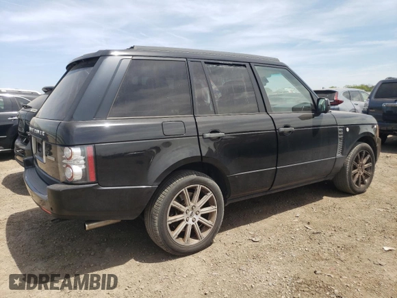 2011 Land Rover Range Rover SC with VIN SALMF1E44BA331798, listed as a Copart auction lot 55772805 with 136,560 mi miles and Salvage title. Bid and sale history available at DreamBid. Image 3.