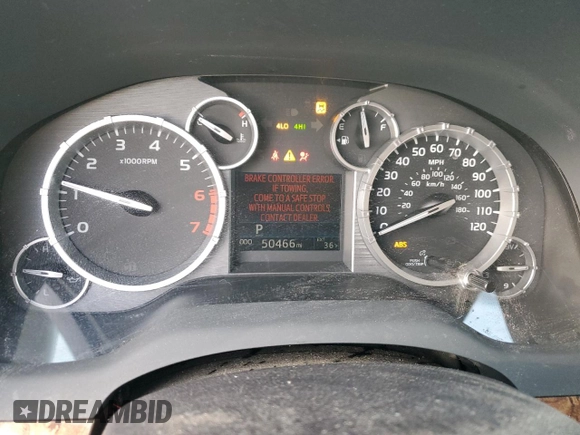2016 Toyota Tundra 4WD Truck Platinum with VIN 5TFAW5F19GX537967, listed as a Copart auction lot 46597485 with 50,466 mi miles and Salvage Title. Bid and sale history available at carsss.com. Image 9.