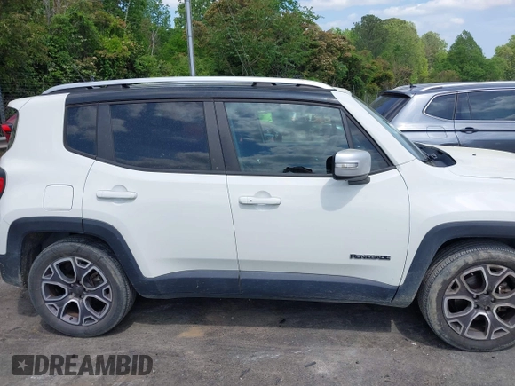 2016 Jeep Renegade Limited with VIN ZACCJADT7GPC85093, listed as a IAAI auction lot 42075841 with 108,882 mi miles and . Bid and sale history available at DreamBid. Image 13.