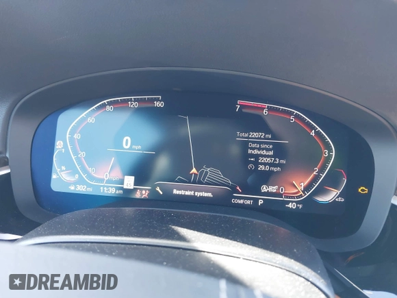 2021 BMW 5 Series 530i xDrive with VIN WBA13BJ05MCF37926, listed as a IAAI auction lot 41704102 with 22,072 mi miles and . Bid and sale history available at DreamBid. Image 7.