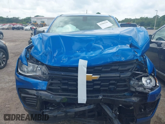 2022 Chevrolet Colorado 2WD Work Truck with VIN 1GCGSBEA1N1302338, listed as a IAAI auction lot 42388100 with 34,422 mi miles and . Bid and sale history available at DreamBid. Image 12.