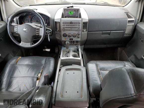 2006 Nissan Armada LE z VIN 5N1AA08A76N703892, wystawiony jako Copart lot #50604815 z przebiegiem 252 274 mil mil oraz Szkoda całkowita • Salvage title. Historia ofert i sprzedaży dostępna na DreamBid. Obrazek 8.