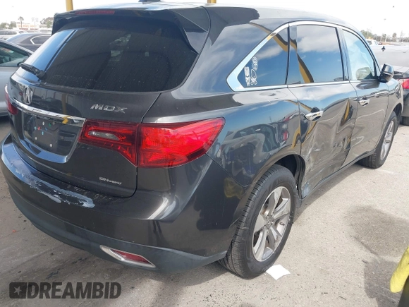 2014 Acura MDX with VIN 5FRYD4H22EB003896, listed as a IAAI auction lot 42014850 with 159,012 mi miles. Bid and sale history available at carsss.com. Image 4.