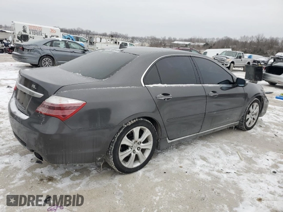 2010 Acura RL Technology with VIN JH4KB2F60AC001805, listed as a Copart auction lot 46323345 with 123,986 mi miles and Salvage Title. Bid and sale history available at DreamBid. Image 3.