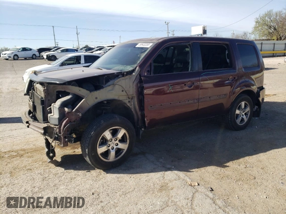 2011 Honda Pilot EX-L with VIN 5FNYF4H52BB018819, listed as a Copart auction lot 49640355 with 214,105 mi miles and Salvage Title. Bid and sale history available at DreamBid. Image 1.