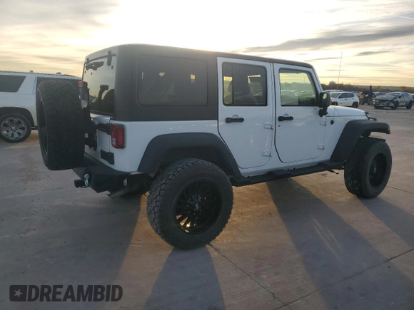 2018 Jeep Wrangler JK Unlimited Sport S with VIN 1C4BJWDG1JL815338, listed as a Copart auction lot 84467344 with 46,838 mi miles and Salvage Title. Bid and sale history available at carsss.com. Image 3.