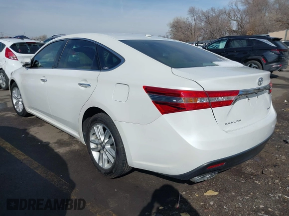 2015 Toyota Avalon Limited with VIN 4T1BK1EB6FU164952, listed as a IAAI auction lot 41647348 with 97,618 mi miles and . Bid and sale history available at DreamBid. Image 3.