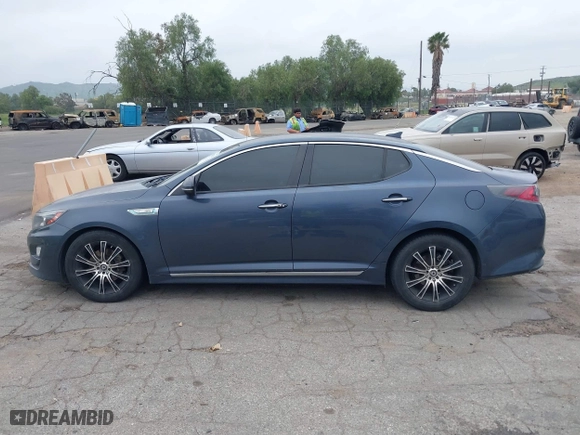 2014 Kia Optima Hybrid LX with VIN KNAGM4AD4E5066067, listed as a IAAI auction lot 41884259 with 131,077 mi miles. Bid and sale history available at carsss.com. Image 14.
