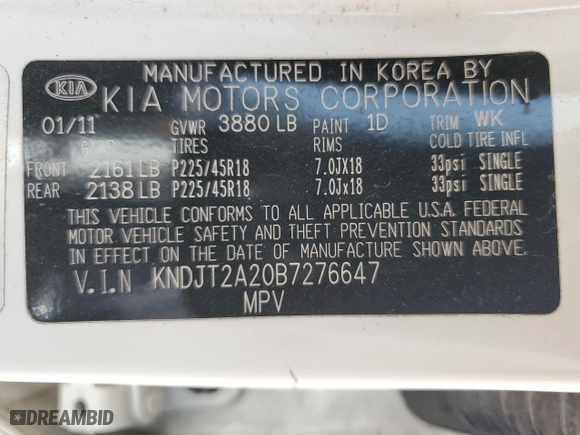 2011 Kia Soul + with VIN KNDJT2A20B7276647, listed as a Copart auction lot 47981225 with 84,638 mi miles and Salvage Title. Bid and sale history available at carsss.com. Image 13.