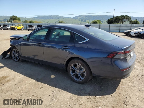 2025 Honda Accord EX-L with VIN 1HGCY2F6XSA007159, listed as a Copart auction lot 52245095 with 2,588 mi miles and Salvage title. Bid and sale history available at DreamBid. Image 2.