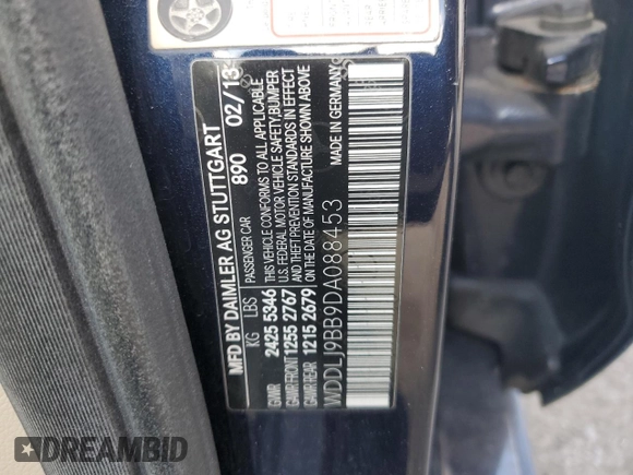 2013 Mercedes-Benz CLS-Class CLS 550 with VIN WDDLJ9BB9DA088453, listed as a Copart auction lot 41705375 with 145,138 mi miles and Salvage Title. Bid and sale history available at carsss.com. Image 12.