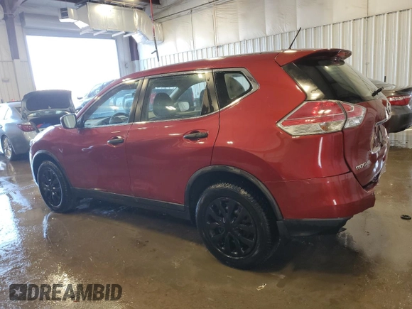 2016 Nissan Rogue SV with VIN KNMAT2MV1GP633895, listed as a Copart auction lot 43205725 with 89,410 mi miles and Non Repairable. Bid and sale history available at carsss.com. Image 2.
