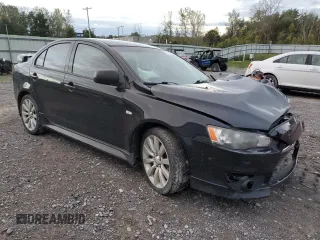 2011 Mitsubishi Lancer GTS with VIN JA32U8FW4BU035092, listed as a Copart auction lot 72950754 with Not Provided miles and Salvage Title. Bid and sale history available at carsss.com. Image 4.