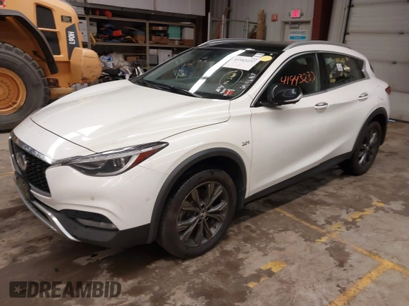 2019 Infiniti QX30 Luxe with VIN SJKCH5CR6KA008658, listed as a IAAI auction lot 41943237 with 88,704 mi miles and . Bid and sale history available at DreamBid. Image 18.