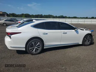 2018 Lexus LS 500 with VIN JTHC51FF9J5004745, listed as a Copart auction lot 62578845 with 63,292 mi miles and Salvage title. Bid and sale history available at DreamBid. Image 3.