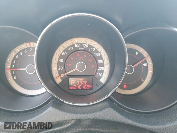 2013 Kia Forte EX with VIN KNAFU4A25D5717618, listed as a Copart auction lot 49920765 with 240,169 mi miles and Clean Title. Bid and sale history available at carsss.com. Image 9.