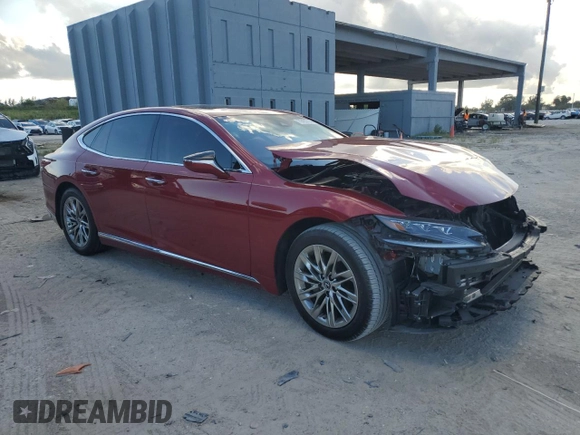 2019 Lexus LS 500 with VIN JTHB51FF0K5009992, listed as a Copart auction lot 79403714 with 49,433 mi miles and Salvage title. Bid and sale history available at DreamBid. Image 4.
