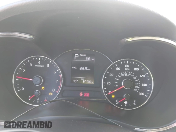 2018 Kia Forte LX with VIN 3KPFK4A76JE184604, listed as a IAAI auction lot 41965195 with 87,732 mi miles. Bid and sale history available at carsss.com. Image 16.