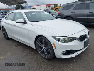 2019 BMW 4 Series 430i with VIN WBA4J1C57KBM17793, listed as a IAAI auction lot 41773832 with 78,110 mi miles. Bid and sale history available at carsss.com. Image 1.