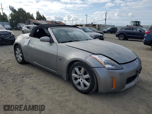 2004 Nissan 350Z Enthusiast with VIN JN1AZ36D74T110685, listed as a Copart auction lot 54630875 with 130,935 mi miles and Salvage Title. Bid and sale history available at DreamBid. Image 4.