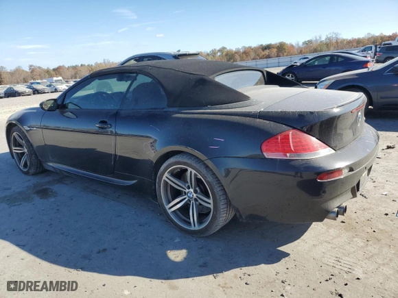 2007 BMW 6 Series M6 with VIN WBSEK93547CY78866, listed as a Copart auction lot 78612424 with 79,740 mi miles and Salvage Title. Bid and sale history available at carsss.com. Image 2.
