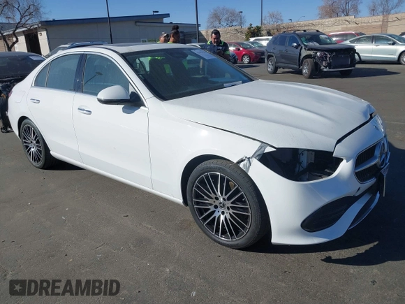 2022 Mercedes-Benz C 300 with VIN W1KAF4GB4NR020021, listed as a IAAI auction lot 41412120 with 14,430 mi miles and . Bid and sale history available at DreamBid. Image 1.