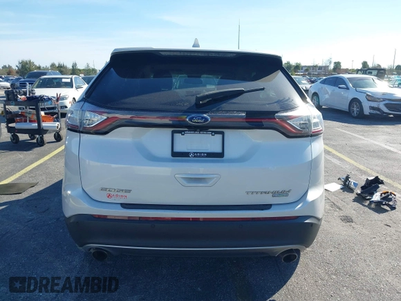 2016 Ford Edge Titanium with VIN 2FMPK3K92GBB83038, listed as a IAAI auction lot 41445967 with 90,125 mi miles. Bid and sale history available at carsss.com. Image 16.