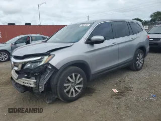 2021 Honda Pilot EX z VIN 5FNYF5H38MB029119, wystawiony jako Copart lot #79801564 z przebiegiem 29 039 mil mil oraz Szkoda całkowita • Salvage title. Historia ofert i sprzedaży dostępna na DreamBid. Obrazek 1.