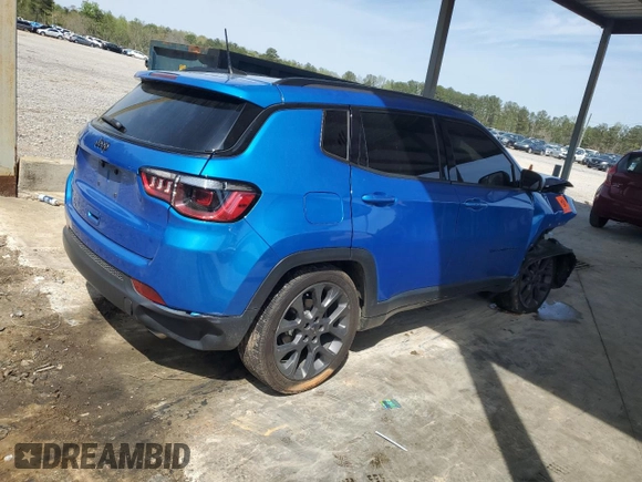 2021 Jeep Compass 80th Anniversary z VIN 3C4NJCEB8MT549145, wystawiony jako Copart lot #61229145 z przebiegiem Nie podano mil oraz Czysty tytuł • Clean title. Historia ofert i sprzedaży dostępna na DreamBid. Obrazek 3.