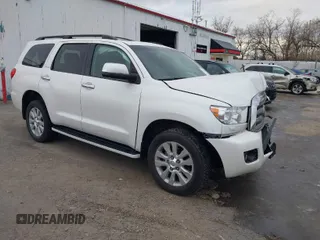 2017 Toyota Sequoia Platinum with VIN 5TDDY5G18HS154082, listed as a IAAI auction lot 41132778 with 55,175 mi miles. Bid and sale history available at carsss.com. Image 1.