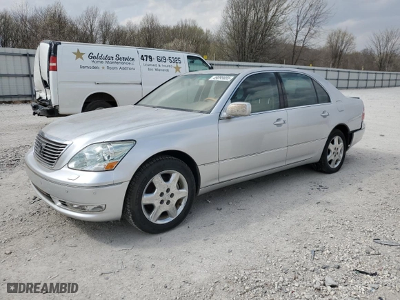 2004 Lexus LS 430 with VIN JTHBN36F340153130, listed as a Copart auction lot 49095655 with NaN miles and Salvage Title. Bid and sale history available at carsss.com. Image 1.