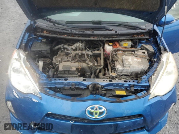 2012 Toyota Prius One with VIN JTDKDTB3XC1001225, listed as a Copart auction lot 56788985 with 159,817 mi miles and Salvage Title. Bid and sale history available at DreamBid. Image 11.