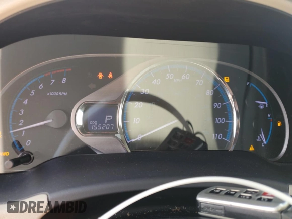 2011 Toyota Sienna XLE with VIN 5TDDK3DC5BS014543, listed as a Copart auction lot 51764155 with 155,207 mi miles and Salvage Title. Bid and sale history available at carsss.com. Image 9.