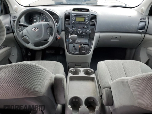 2012 Kia Sedona EX with VIN KNDMH4C76C6445077, listed as a Copart auction lot 49629305 with 184,377 mi miles and Salvage Title. Bid and sale history available at carsss.com. Image 8.