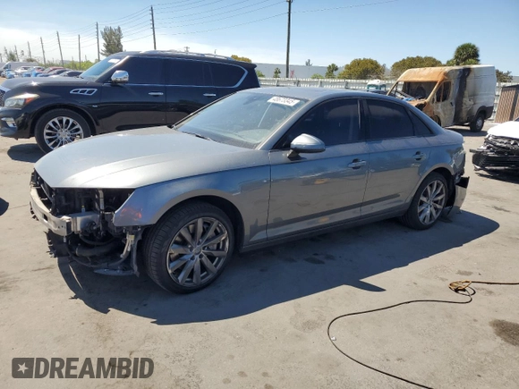 2017 Audi A4 Premium with VIN WAUGNAF45HN015492, listed as a Copart auction lot 48673345 with 74,741 mi miles and Non Repairable. Bid and sale history available at carsss.com. Image 1.