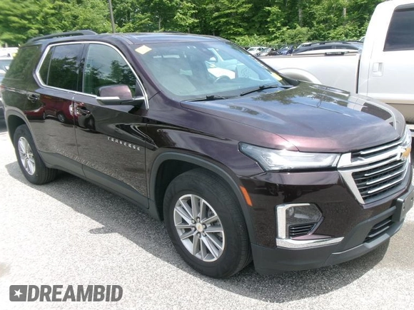 2022 Chevrolet Traverse LT Cloth z VIN 1GNERGKW8NJ156012, wystawiony jako IAAI lot #42574778 z przebiegiem 82 293 mil mil oraz . Historia ofert i sprzedaży dostępna na DreamBid. Obrazek 2.