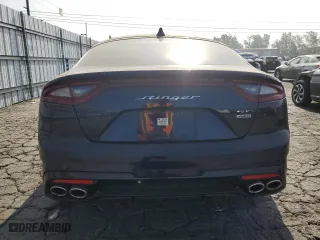 2020 Kia Stinger GT with VIN KNAE35LC0L6086859, listed as a Copart auction lot 58713924 with 38,837 mi miles and Salvage Title. Bid and sale history available at carsss.com. Image 6.